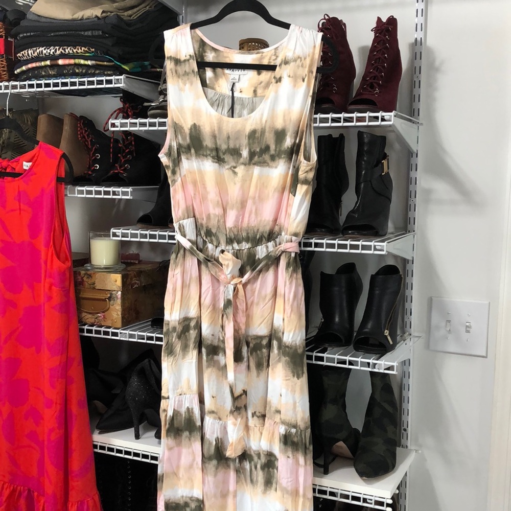 Ava and Viv multi color maxi dress